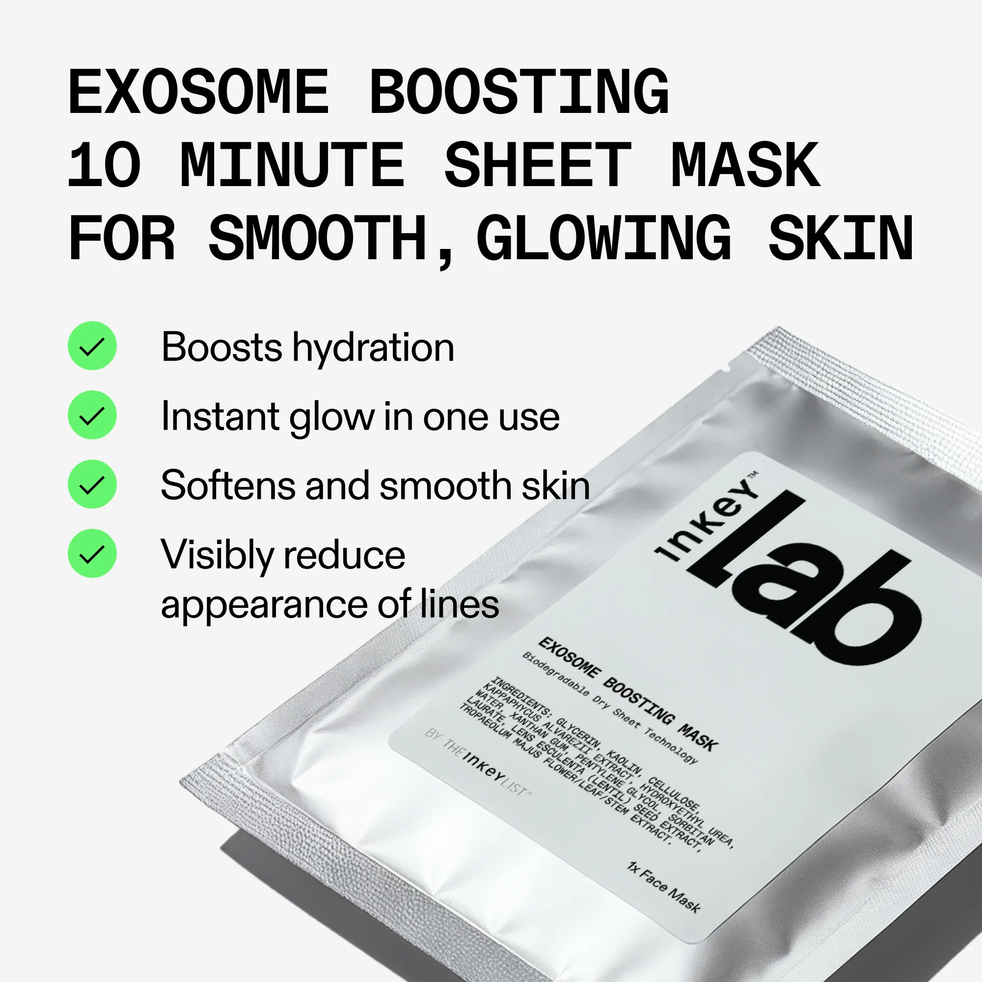 Exosome Boosting Dry Sheet Masks - Pack of 6 - Image 4